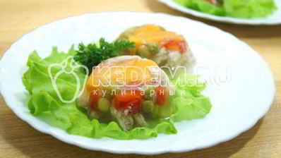 заливное из курицы праздничное