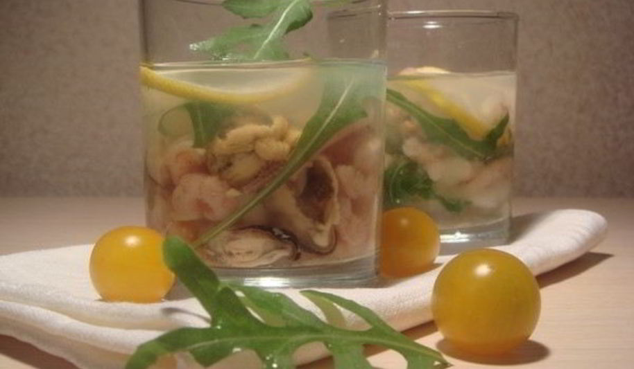 Рецепт заливного из морепродуктов