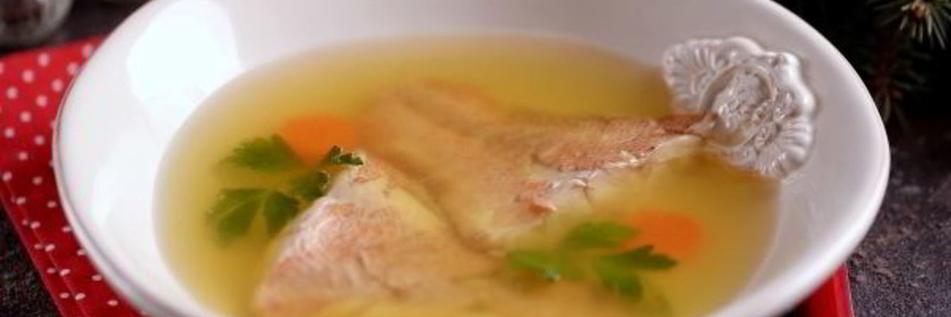 Заливное из морского окуня