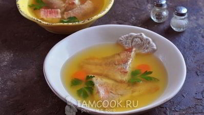 заливное из морского окуня