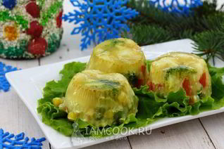 Заливное из овощей