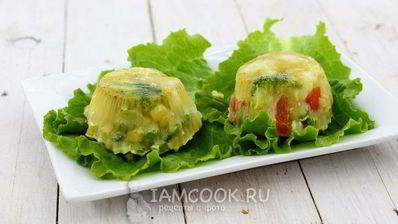 заливное из овощей