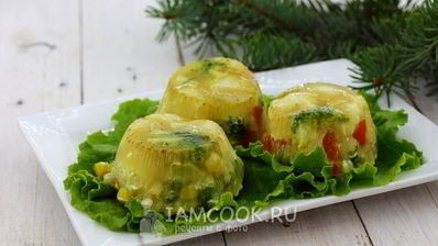 заливное из овощей