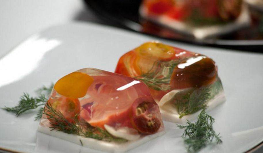 Рецепт заливного из помидоров