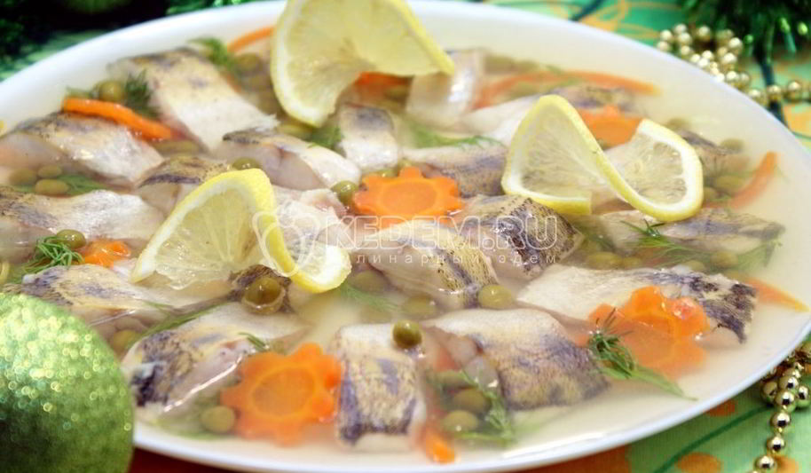 Рецепт заливного из судака праздничное