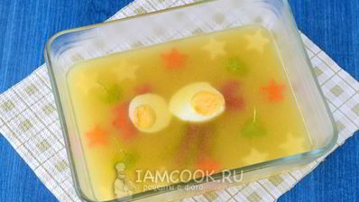 заливное петушок