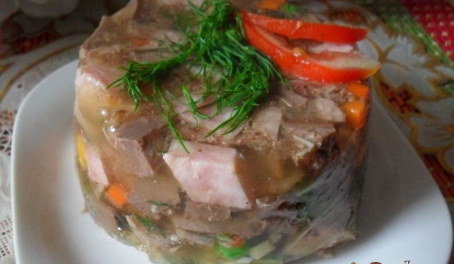 Рецепт заливного праздничного трио