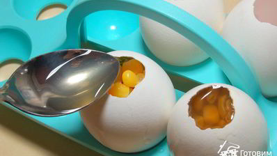 заливное яйца фаберже с креветками