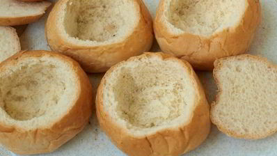 грибной жульен в булочке