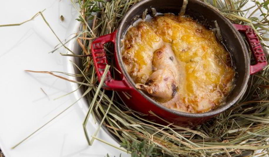 Рецепт жульена из белых грибов с перепелкой