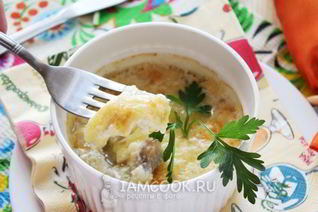 Жульен из белых грибов