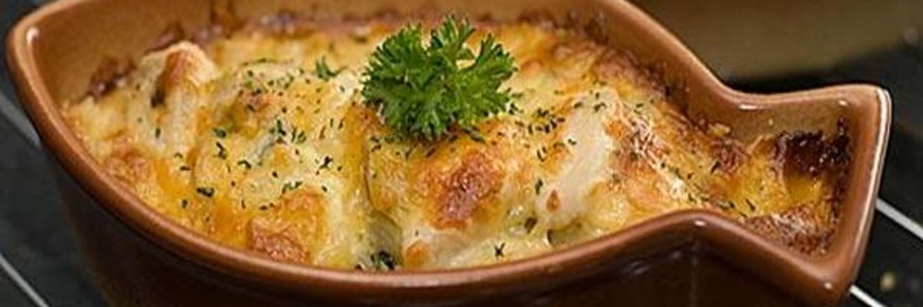 Жульен из кальмаров с шампиньонами