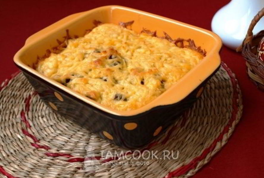 Жульен из шампиньонов