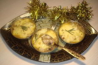 Жульен Новогодний со свининой и шампиньонами