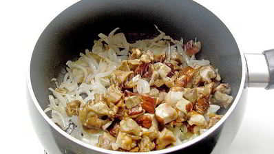 жульен с грибами и сметаной