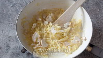 жульен с картошкой и грибами