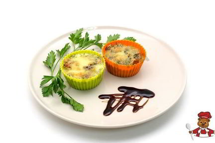 Жульен с курицей и грибами в духовке