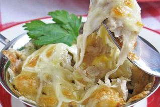 Жульен с курицей и грибами