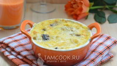 жульен с курицей и шампиньонами в духовке