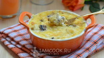 жульен с курицей и шампиньонами в духовке
