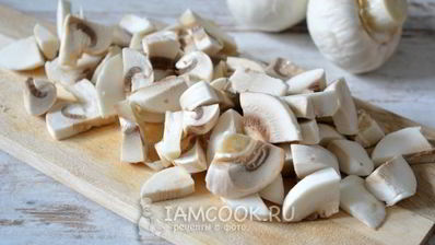 жульен с курицей и шампиньонами в духовке