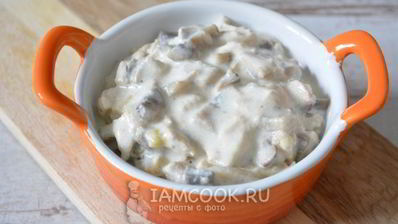 жульен с курицей и шампиньонами в духовке