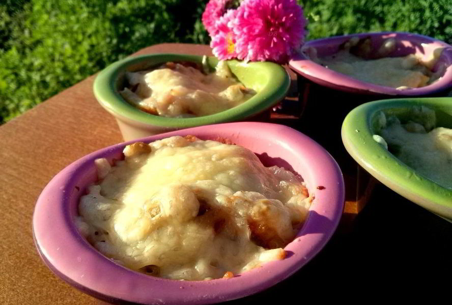 Жульен с шампиньонами