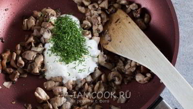 жульен в тарталетках с грибами и курицей