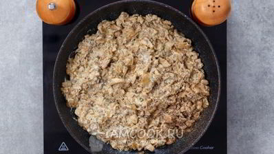 жульен в тарталетках с грибами и сыром