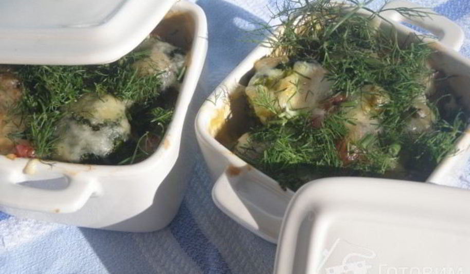 Рецепт жюльена из брокколи и грибов