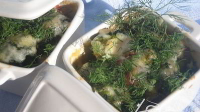 жюльен из брокколи и грибов