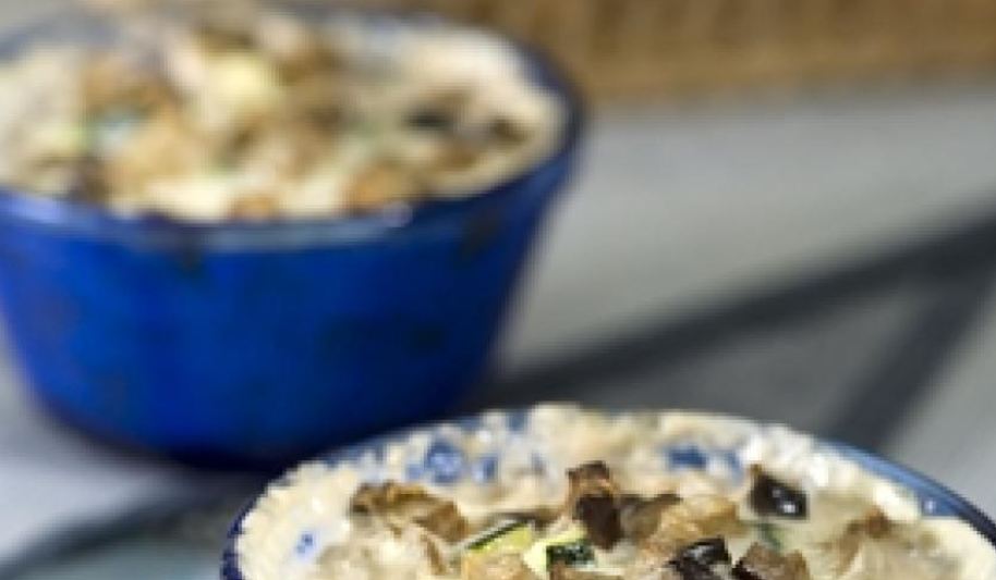 Рецепт жюльена из морепродуктов с баклажанами