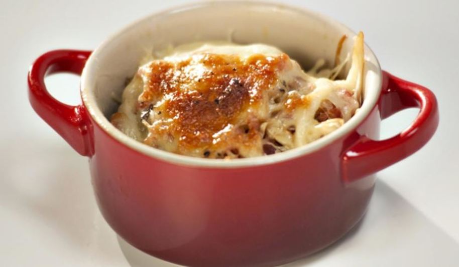 Рецепт жюльена с беконом и грибами