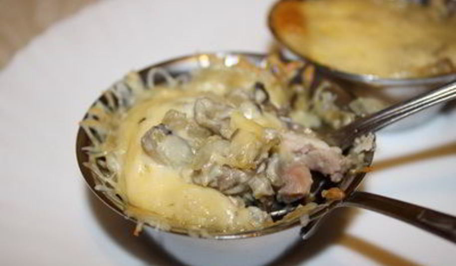 Рецепт жюльена с курицей и шампиньонами