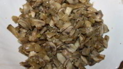 жюльен с мидиями и креветками