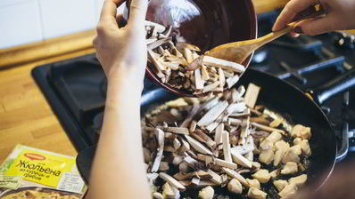 жюльен в хрустящей булочке